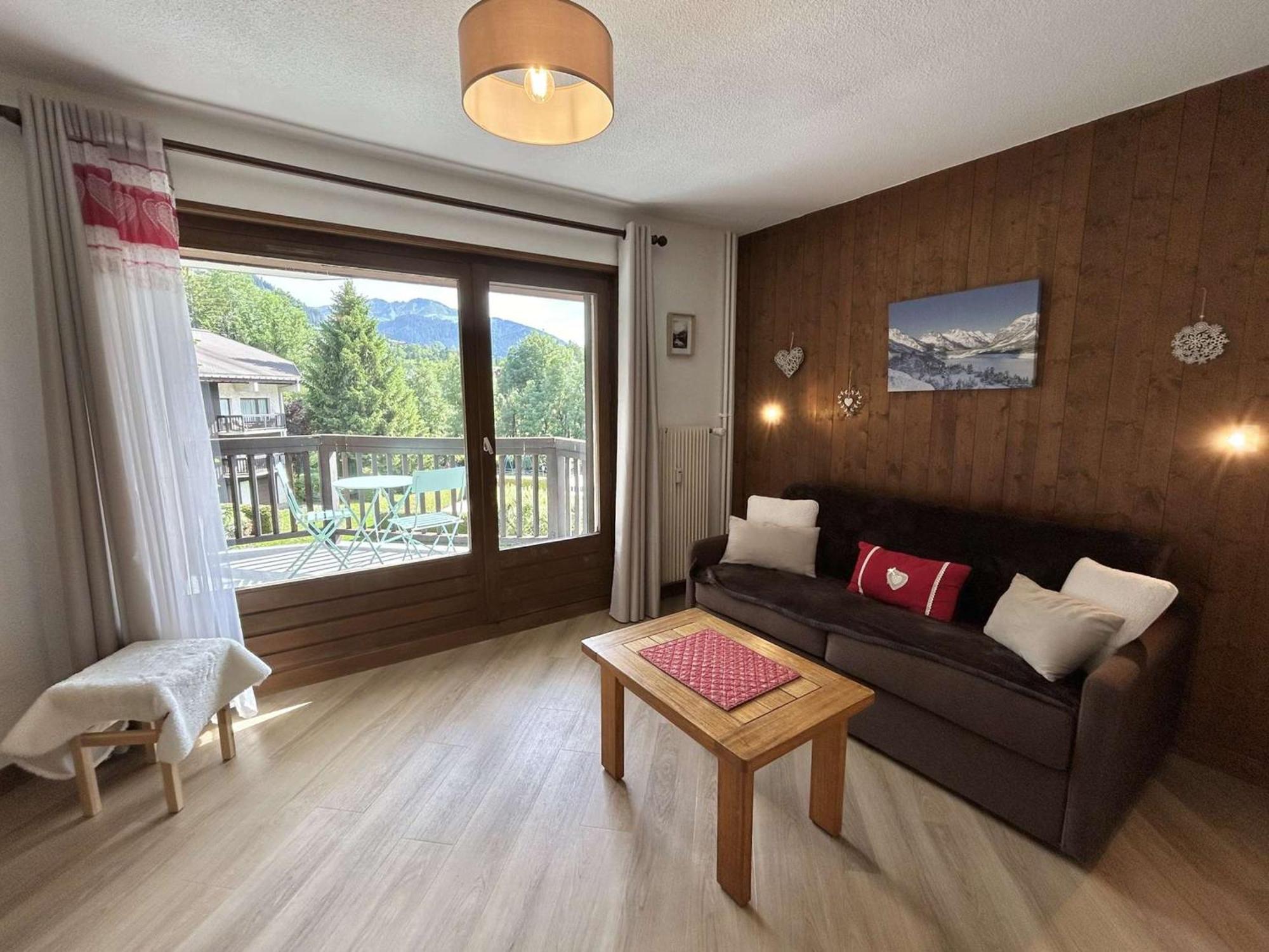 Studio Avec Piscine Chauffee, Tennis & Balcon - 4 Couchages A Megeve - Fr-1-597-14 المظهر الخارجي الصورة