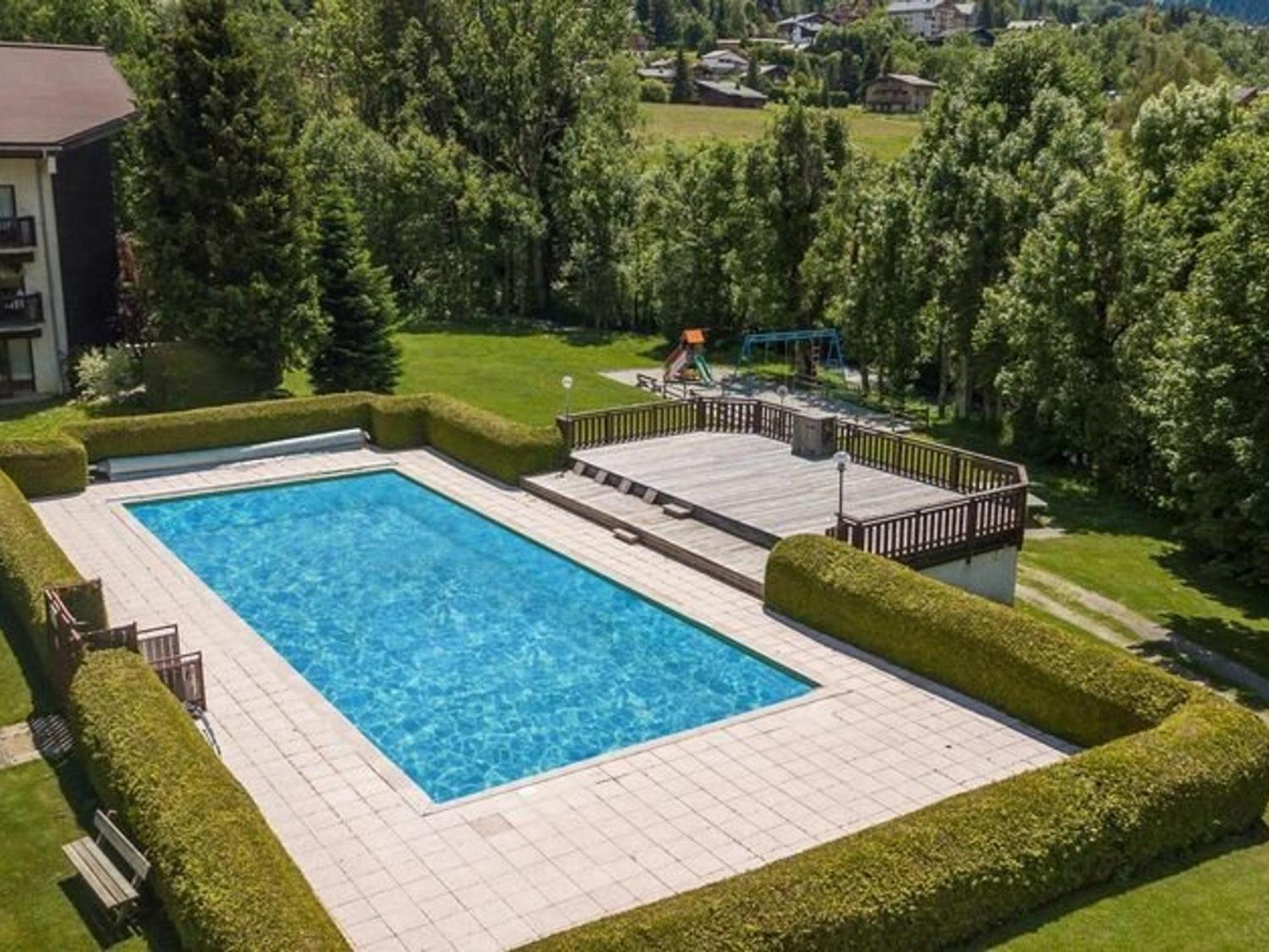 Studio Avec Piscine Chauffee, Tennis & Balcon - 4 Couchages A Megeve - Fr-1-597-14 المظهر الخارجي الصورة