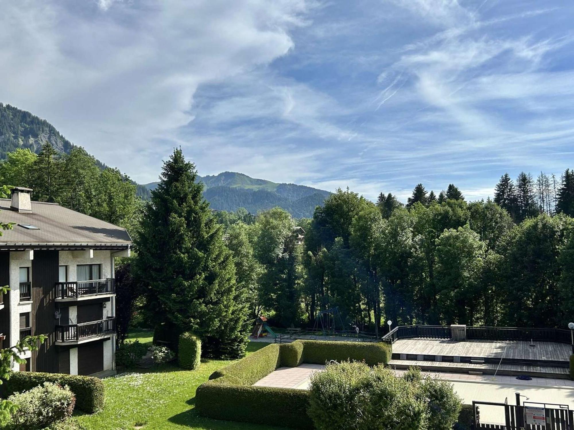 Studio Avec Piscine Chauffee, Tennis & Balcon - 4 Couchages A Megeve - Fr-1-597-14 المظهر الخارجي الصورة